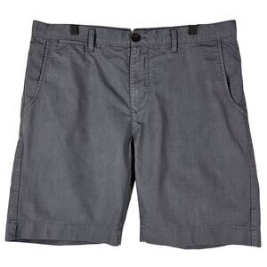 SURFSIDE SUPPLY COMPANY MEN'S ANDREW STRETCH TWILL GRAY 8" SHORTS SIZE 36